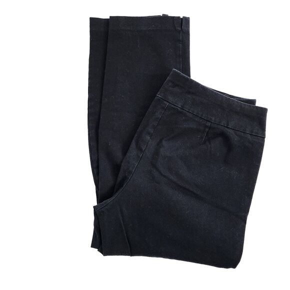 Chico's Fabulously Slimming Womens Ankle Pants Size 1.5 Medium 10 Pull On Black - Picture 3 of 9